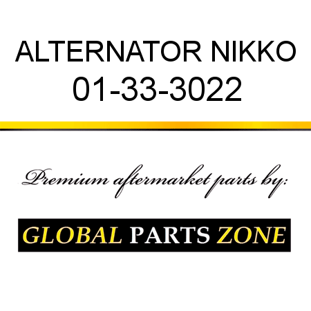 ALTERNATOR NIKKO 01-33-3022