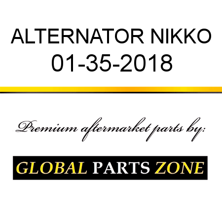 ALTERNATOR NIKKO 01-35-2018