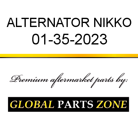 ALTERNATOR NIKKO 01-35-2023