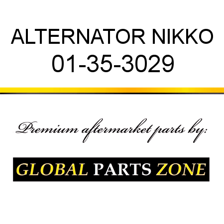 ALTERNATOR NIKKO 01-35-3029