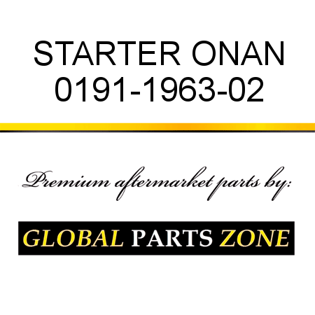 STARTER ONAN 0191-1963-02