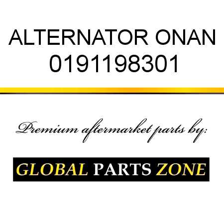 ALTERNATOR ONAN 0191198301