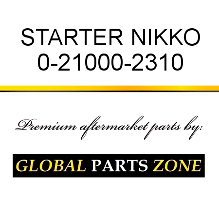 STARTER NIKKO 0-21000-2310