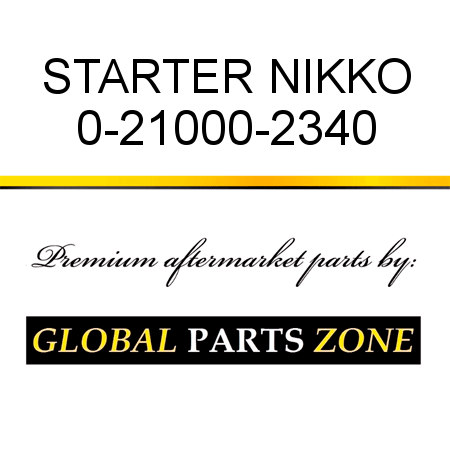 STARTER NIKKO 0-21000-2340