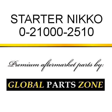 STARTER NIKKO 0-21000-2510