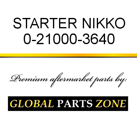 STARTER NIKKO 0-21000-3640