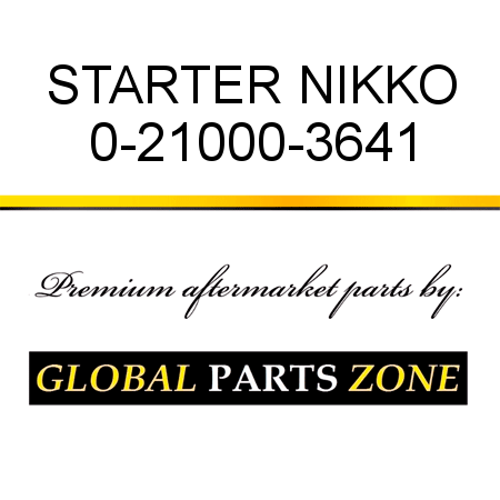 STARTER NIKKO 0-21000-3641