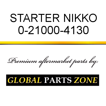 STARTER NIKKO 0-21000-4130