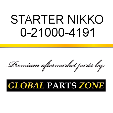 STARTER NIKKO 0-21000-4191