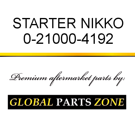 STARTER NIKKO 0-21000-4192