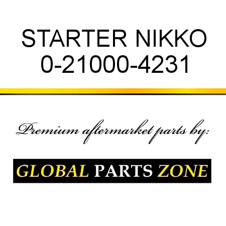 STARTER NIKKO 0-21000-4231