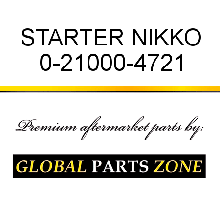 STARTER NIKKO 0-21000-4721