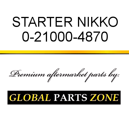 STARTER NIKKO 0-21000-4870