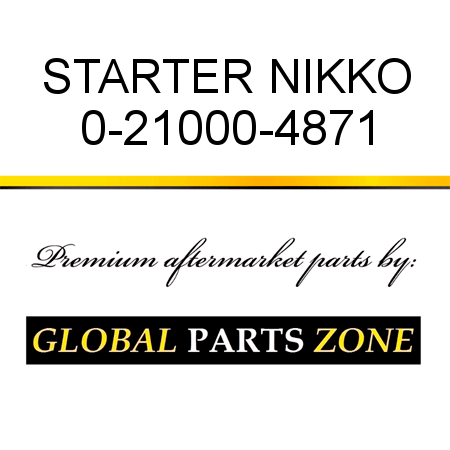 STARTER NIKKO 0-21000-4871