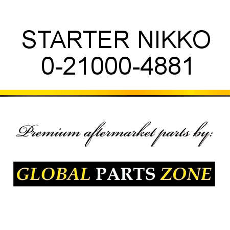 STARTER NIKKO 0-21000-4881