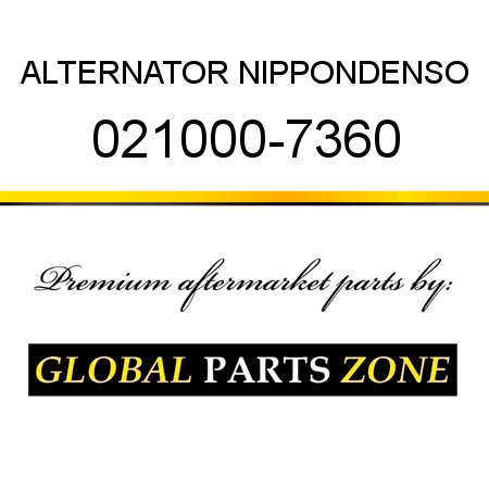 ALTERNATOR NIPPONDENSO 021000-7360