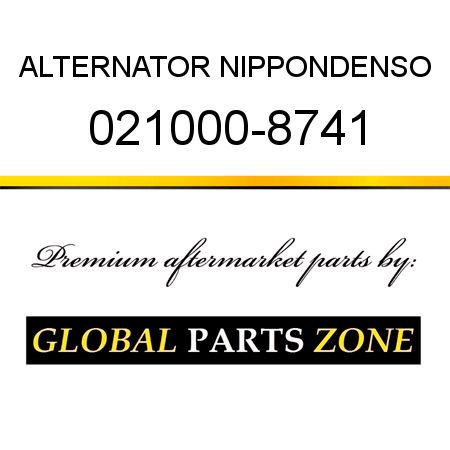 ALTERNATOR NIPPONDENSO 021000-8741