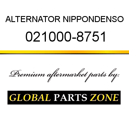 ALTERNATOR NIPPONDENSO 021000-8751