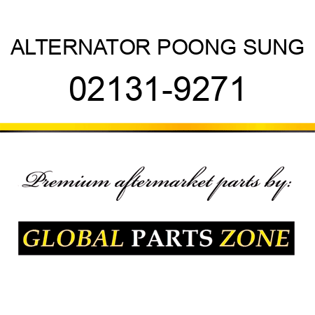 ALTERNATOR POONG SUNG 02131-9271