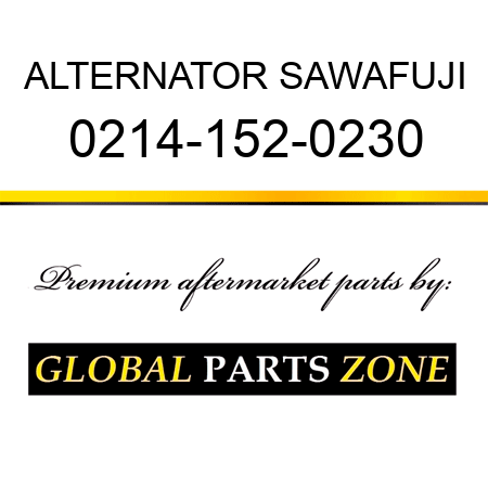 ALTERNATOR SAWAFUJI 0214-152-0230