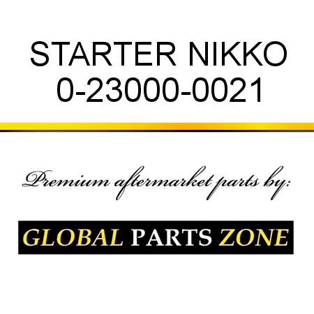 STARTER NIKKO 0-23000-0021