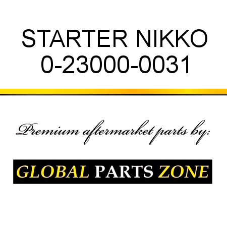 STARTER NIKKO 0-23000-0031