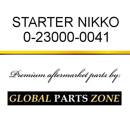 STARTER NIKKO 0-23000-0041