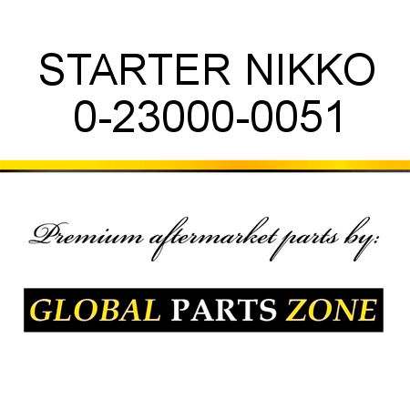 STARTER NIKKO 0-23000-0051