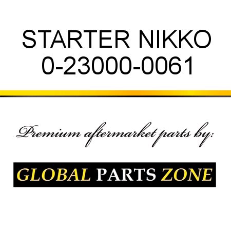 STARTER NIKKO 0-23000-0061