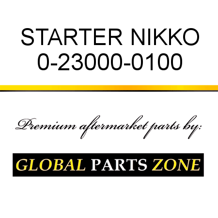 STARTER NIKKO 0-23000-0100