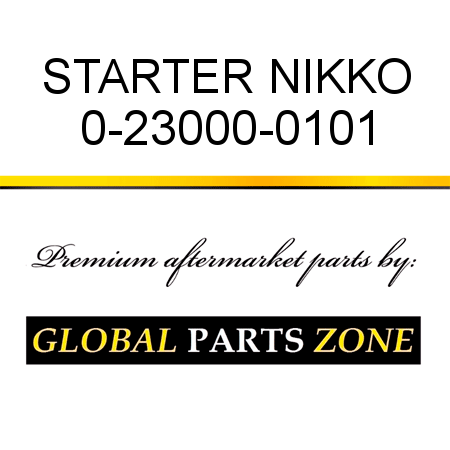 STARTER NIKKO 0-23000-0101