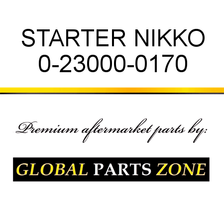 STARTER NIKKO 0-23000-0170