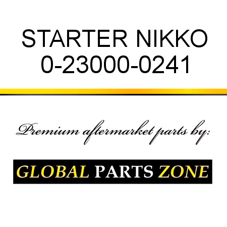 STARTER NIKKO 0-23000-0241