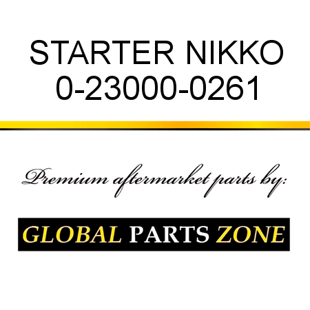 STARTER NIKKO 0-23000-0261