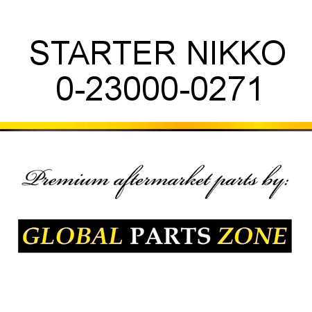 STARTER NIKKO 0-23000-0271