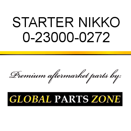 STARTER NIKKO 0-23000-0272