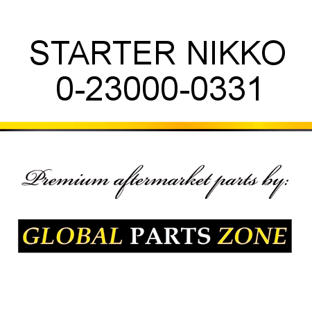 STARTER NIKKO 0-23000-0331
