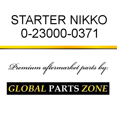 STARTER NIKKO 0-23000-0371