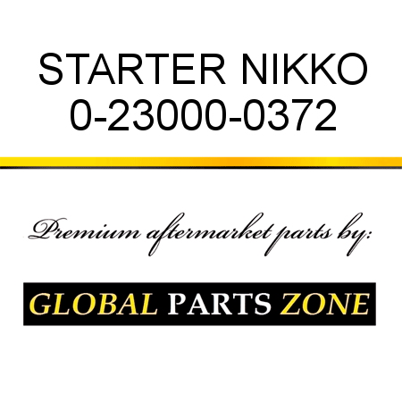 STARTER NIKKO 0-23000-0372