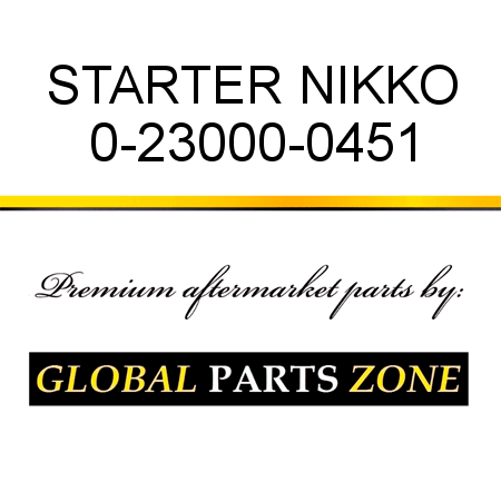 STARTER NIKKO 0-23000-0451