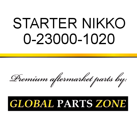 STARTER NIKKO 0-23000-1020