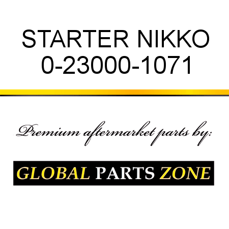 STARTER NIKKO 0-23000-1071