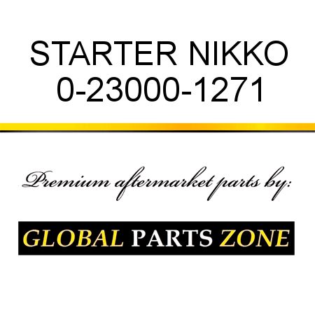 STARTER NIKKO 0-23000-1271