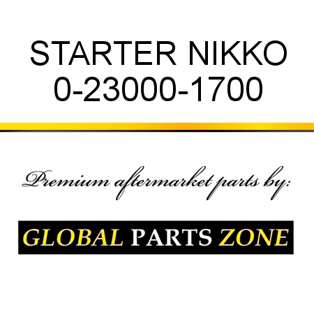 STARTER NIKKO 0-23000-1700