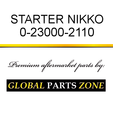 STARTER NIKKO 0-23000-2110