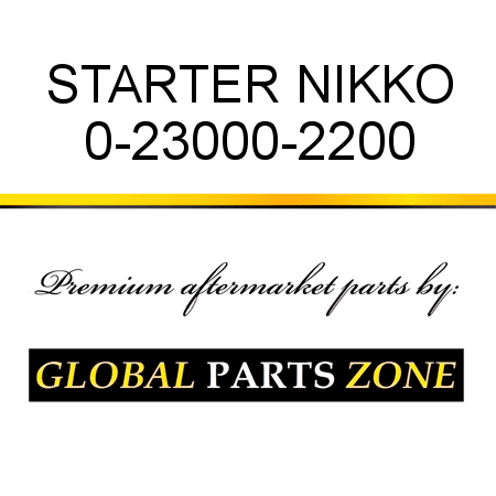 STARTER NIKKO 0-23000-2200