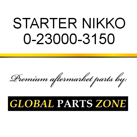 STARTER NIKKO 0-23000-3150