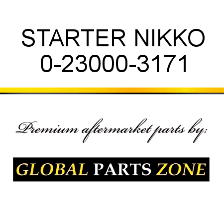 STARTER NIKKO 0-23000-3171