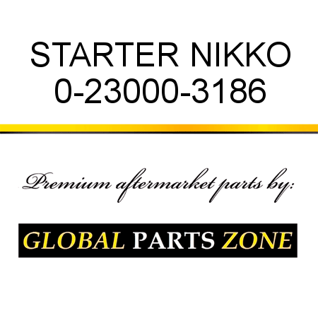 STARTER NIKKO 0-23000-3186