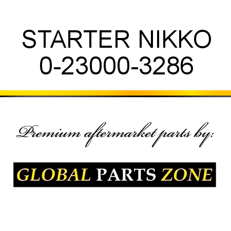 STARTER NIKKO 0-23000-3286